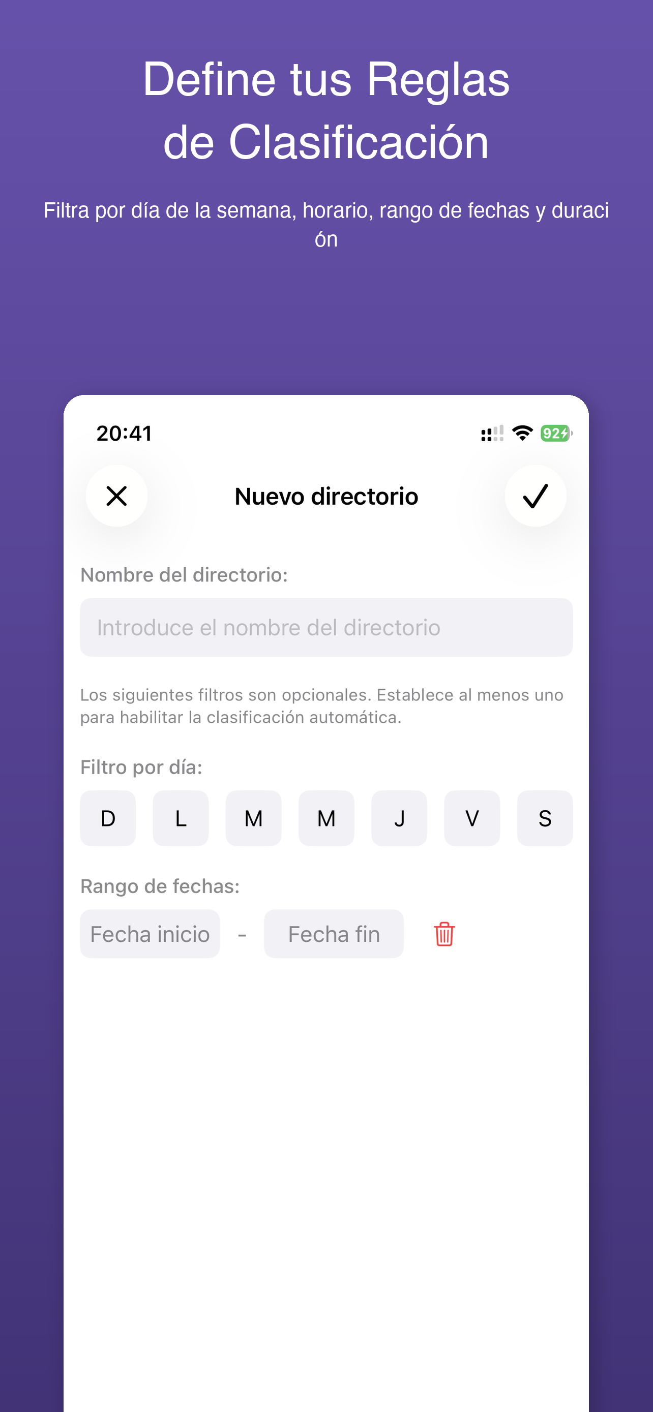 Crear directorio